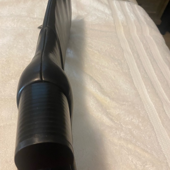 INC ALL LEATHER black knee boots. New in box - Picture 3 of 7